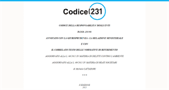 Desktop Screenshot of codice231.com