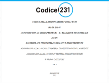 Tablet Screenshot of codice231.com